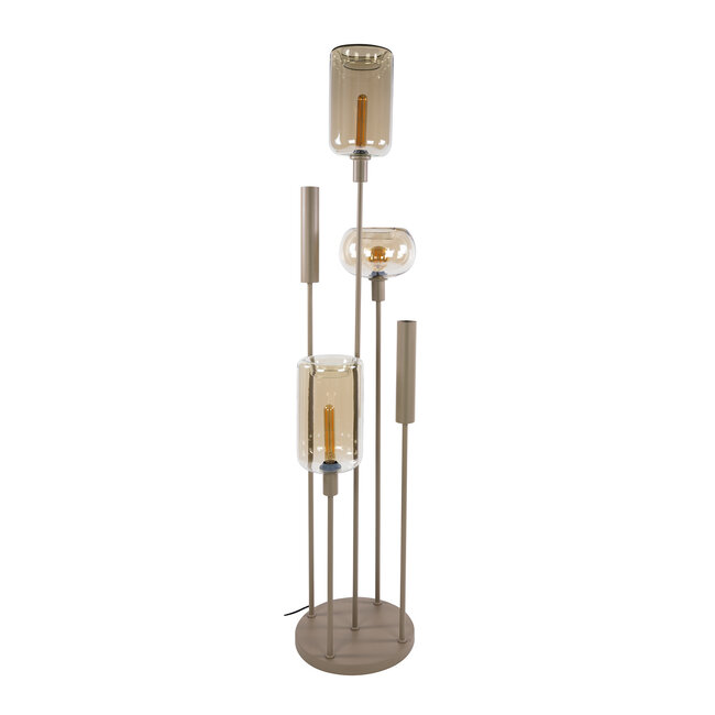 WoonStijl Vloerlamp Serene switch getrapt 2+3-lichts Beige