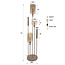 WoonStijl Vloerlamp Serene switch getrapt 2+3-lichts Beige