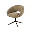 WoonStijl Armstoel Cupa draaibaar Delviro Delviro champagne - frame bruin