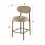 WoonStijl Barstoel Round Cargo zand - frame bruin