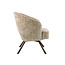 WoonStijl Fauteuil Salon Cross draaibaar Monti zand- frame bruin