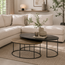 MySons Salontafelset Allure Monza set van 2 zwart en antiek brass