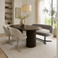 Label51 Eetkamerbank Saint Tropez 190 | Mushroom Royal Boucle | Zwart Metaal