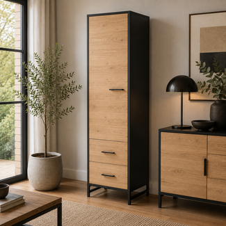 Tower Living Opbergkast Lido 55 cm - 2 lades - 1 deurs links - showroommodel
