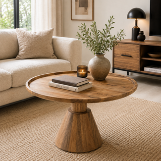 Benoa Salontafel Jade kegelvoet naturel