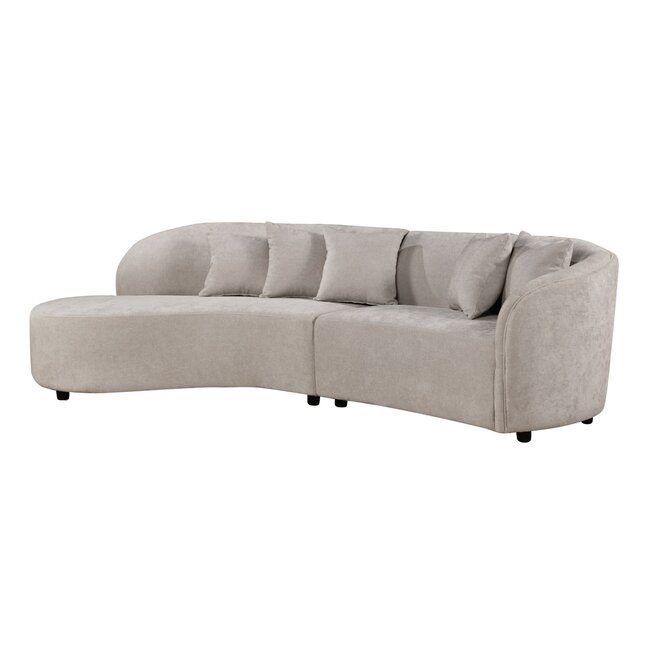 MySofa Novi Hoekbank Licht Grijs Lounge L + 3 zits