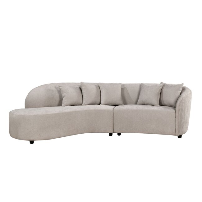 MySofa Novi Hoekbank Licht Grijs Lounge L + 3 zits