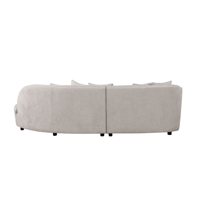 MySofa Novi Hoekbank Lichtgrijs 3-zits + Lounge Rechts