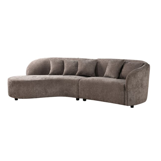 MySofa Novi Hoekbank Grijs Lounge Links + 3-zits