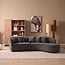 MySofa Novi Hoekbank Donker Grijs 3 zits + Lounge Rechts