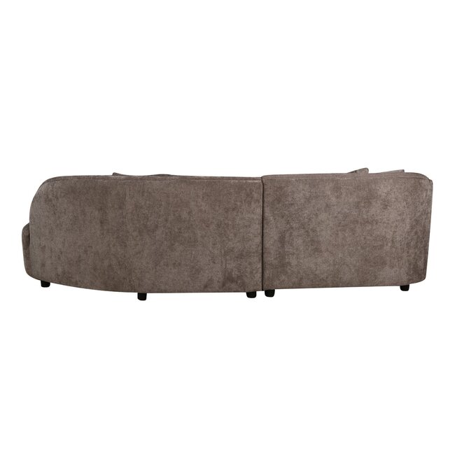 MySofa Novi Hoekbank Donker Grijs 3 zits + Lounge Rechts