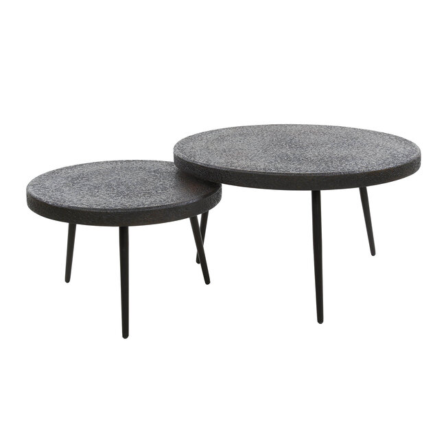 WoonStijl Salontafel set/2 bulky ferro