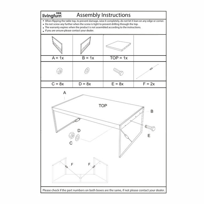 Livingfurn Bartafel Norris Bar Table 140cm