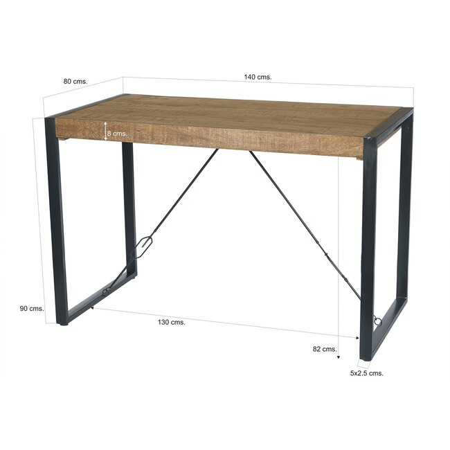 Livingfurn Bartafels Nairobi Bar Table 140cm