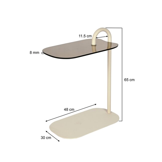 Brix Bijzettafel Brix Amy Beige