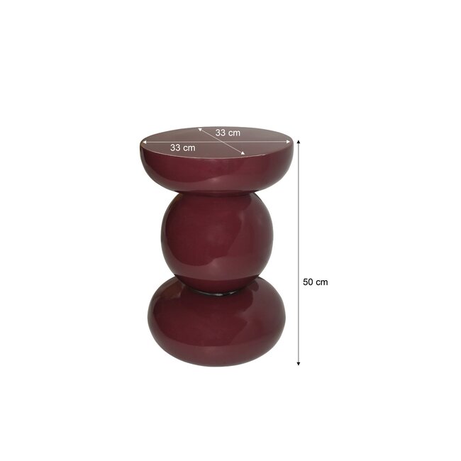 Brix Bijzettafel Brix Dex Maroon