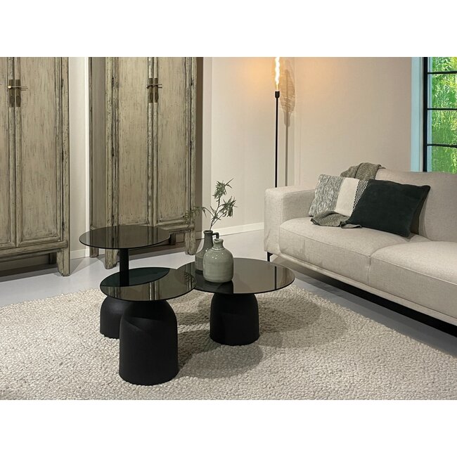 Brix Bijzettafel Brix Isa Zwart 55 cm