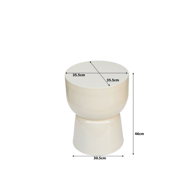 Brix Bijzettafel Brix Kian Off White