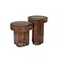 Brix Bijzettafel Brix Lio Smoke Bruin 37cm