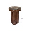 Brix Bijzettafel Brix Lio Smoke Bruin 37cm