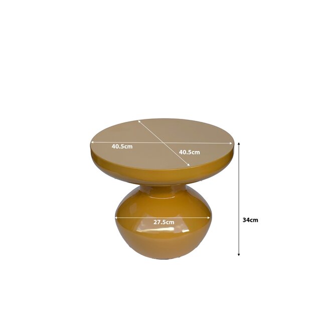 Brix Bijzettafel Brix Lou Mustard