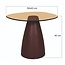 Brix Bijzettafel Brix Mylon Burgundy 50cm
