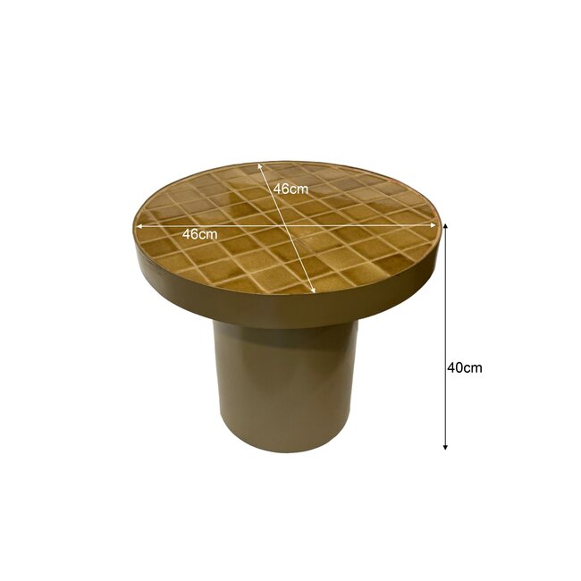 Brix Bijzettafel Brix Tylo Camel 46cm