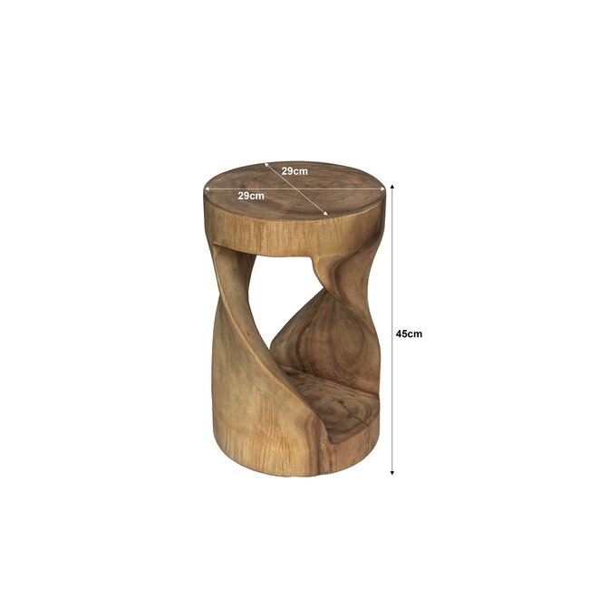 Livingfurn Bijzettafel Suar Stool