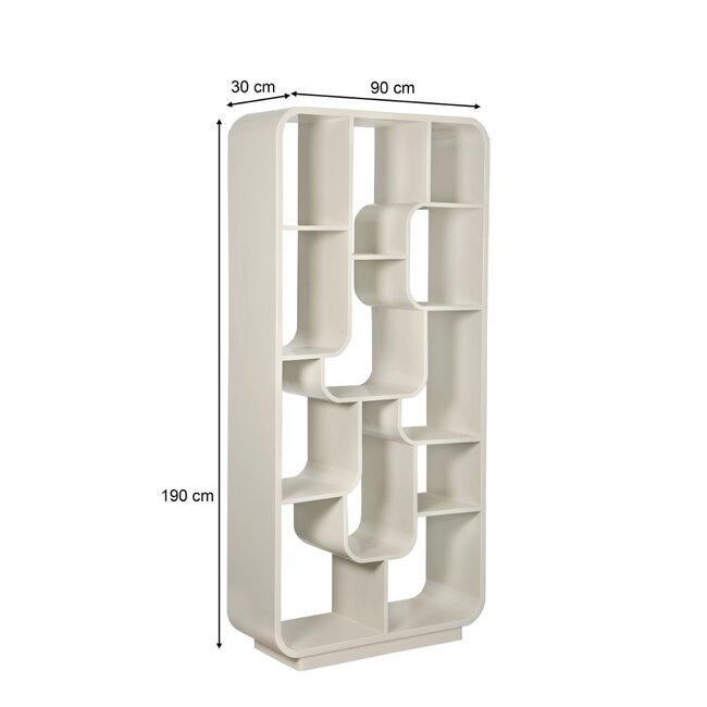 Brix Boekenkast Brix Logan Off White