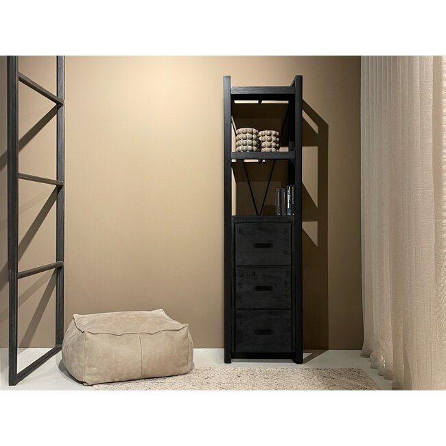 Livingfurn Boekenkast Norris 3 laden 55 cm