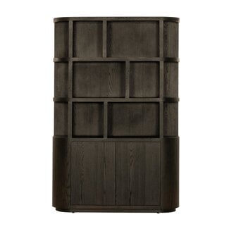 Livingfurn Boekenkast Novero Espresso 145cm
