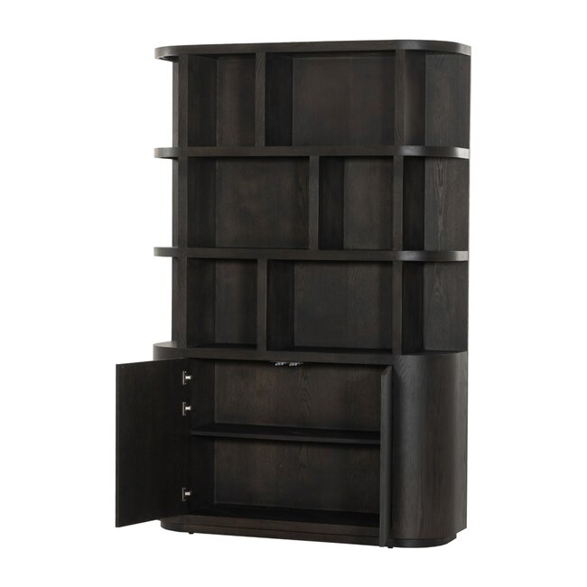 Livingfurn Boekenkast Novero Espresso 145cm