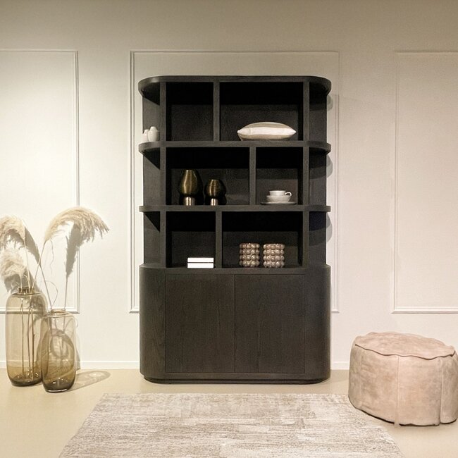 Livingfurn Boekenkast Novero Espresso 145cm