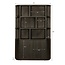 Livingfurn Boekenkast Novero Espresso 145cm