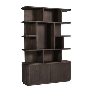 Livingfurn Boekenkast Rivano Basalt 145cm