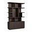 Livingfurn Boekenkast Rivano Basalt 145cm
