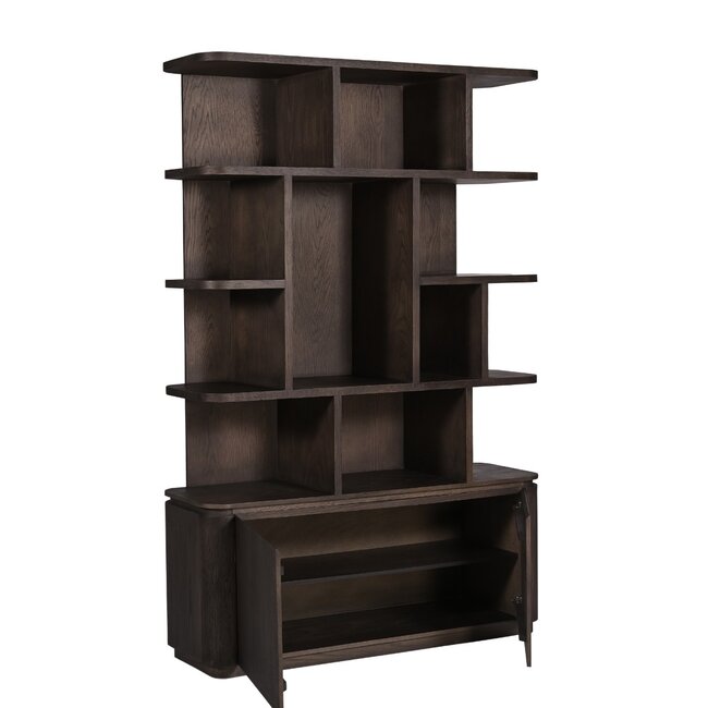 Livingfurn Boekenkast Rivano Basalt 145cm