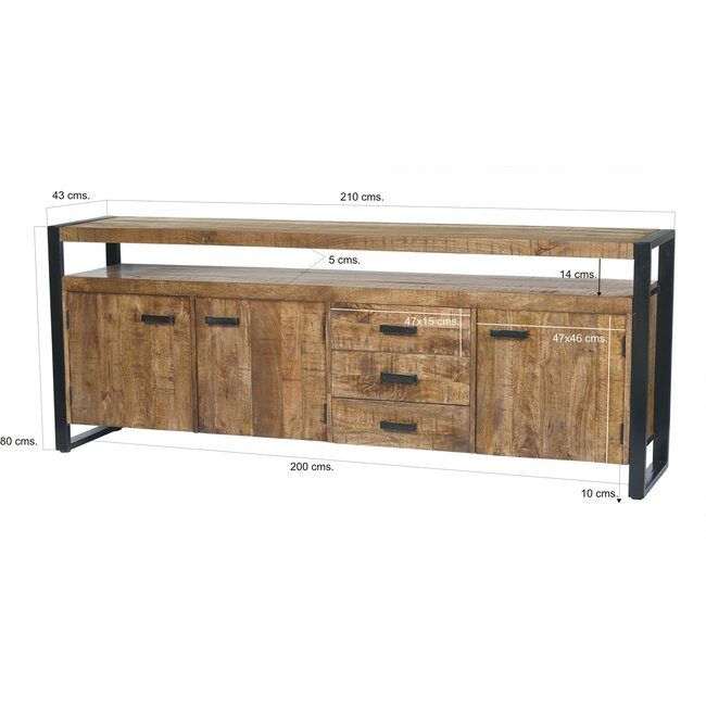 Livingfurn Dressoir Nairobi 210cm