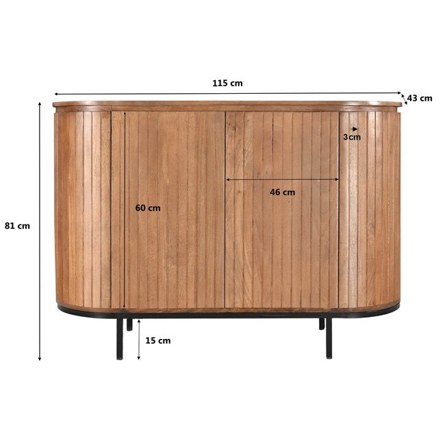 Livingfurn Dressoir Noor 115cm