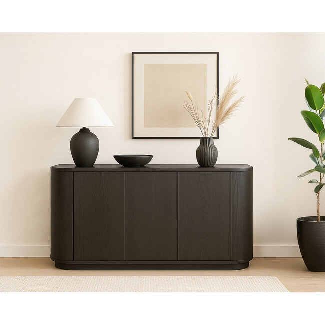 Livingfurn Dressoir Novero Espresso 170cm