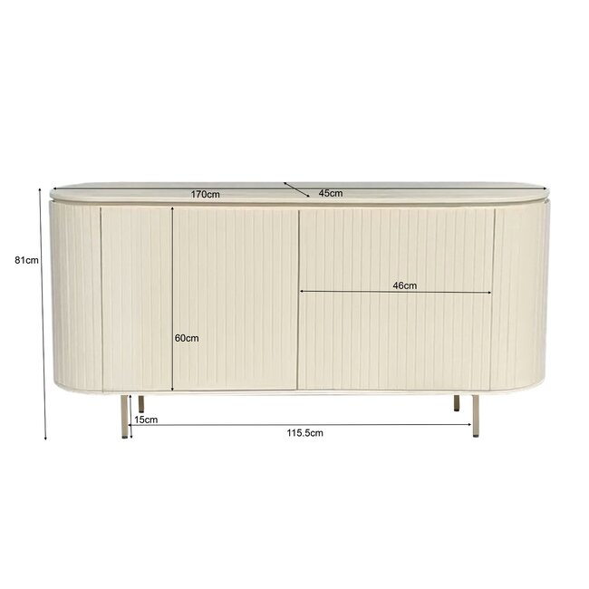 Livingfurn Dressoir Patou 170cm