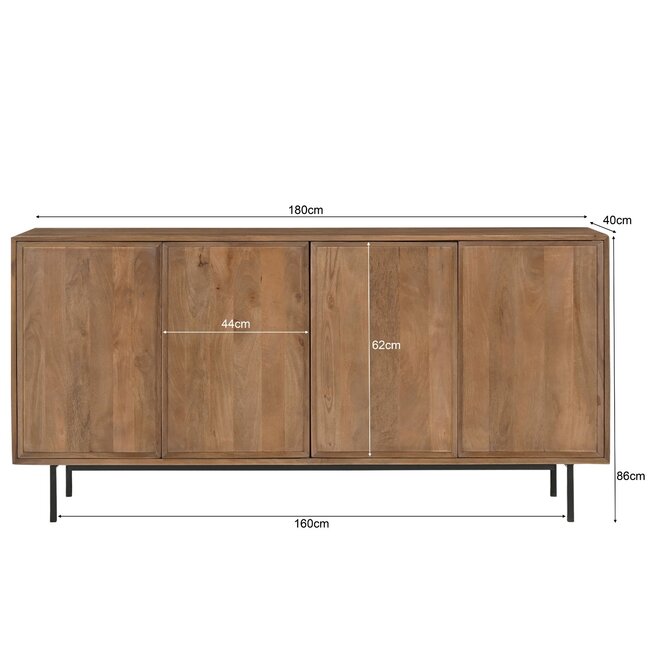 Livingfurn Dressoir Ravenstein 180cm