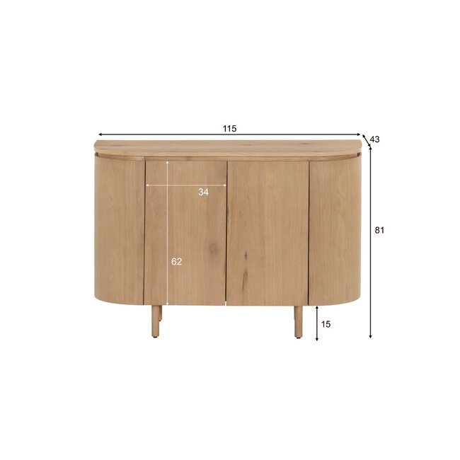 Livingfurn Dressoir Tobago 115cm