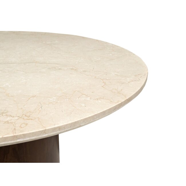 Brix Eetkamertafel Brix Bottecino Rond 120cm