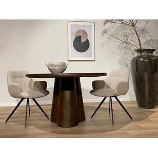 Livingfurn Eetkamertafel Brix Clubs 130cm