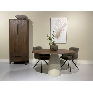 Brix Eetkamertafel Brix Marron 140 cm