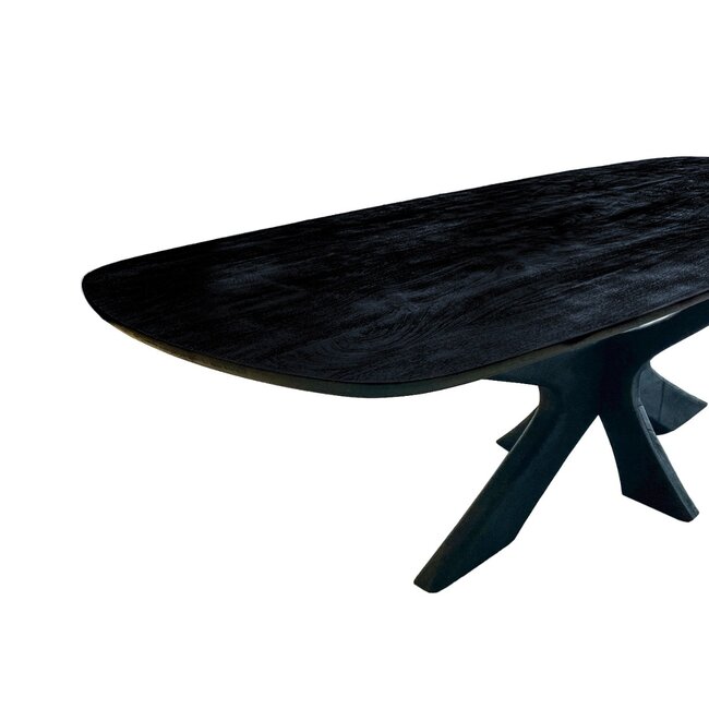 Brix Eetkamertafel Brix Montreaux Zwart 220cm
