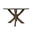 Brix Eetkamertafel Brix Montreaux Rond Bruin 130cm