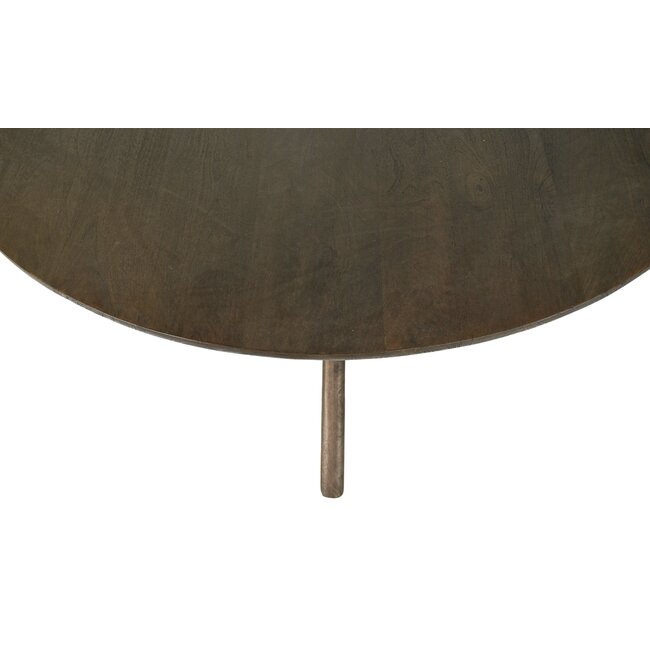 Brix Eetkamertafel Brix Montreaux Rond Bruin 130cm