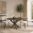 Brix Eetkamertafel Brix Montreaux Rond Bruin 130cm